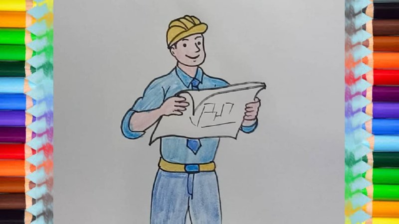 Инженер рисунок