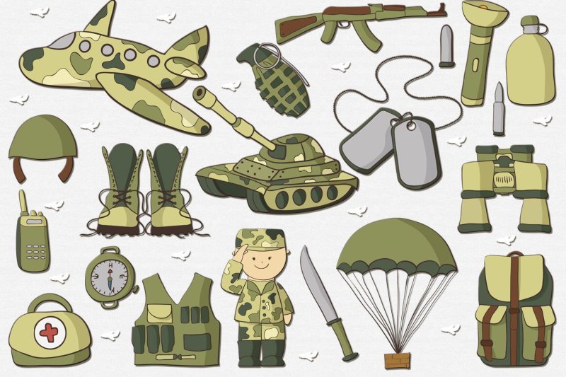 Стикеры на военную тематику