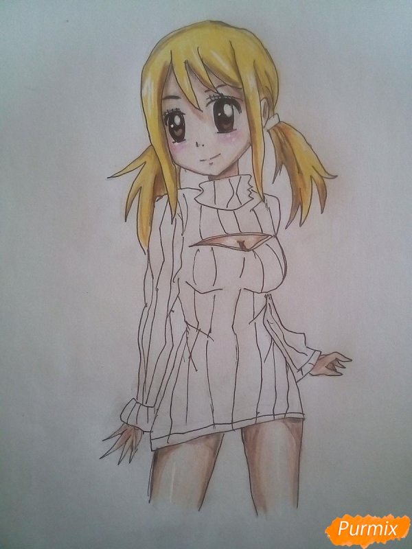 люси сердоболия карандашом