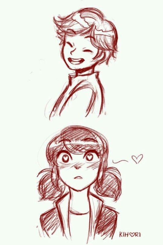 Маринетт карандашом