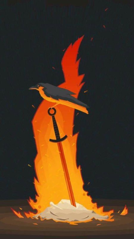 Dark Souls костер арт