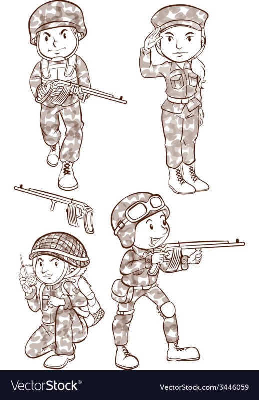 Рисунок солдату