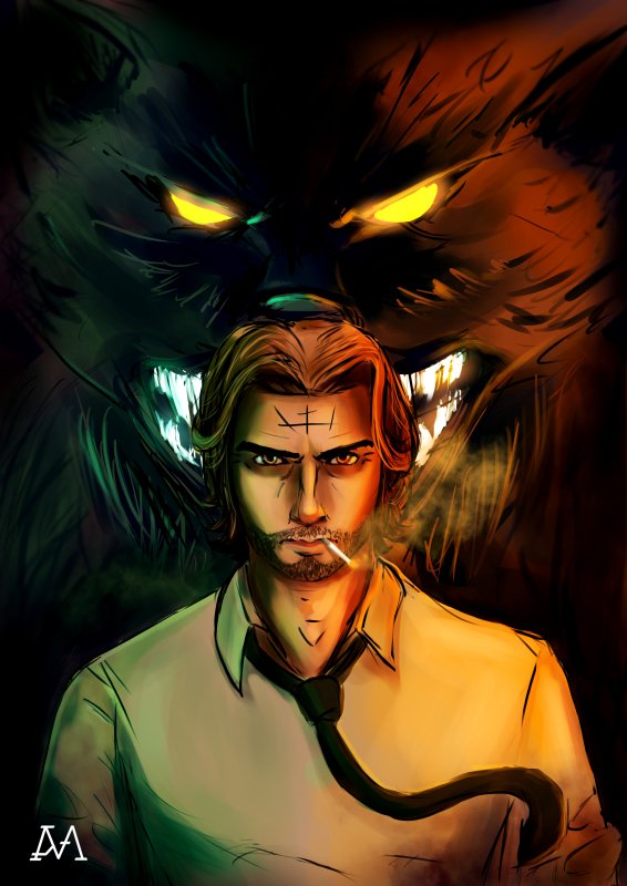 Бигби the Wolf among us арт