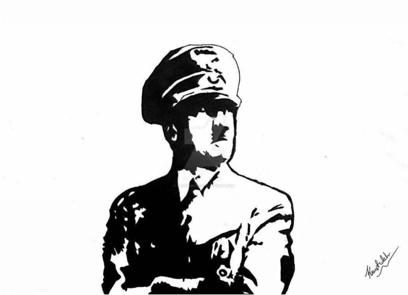 адольф гитлер рисунки
