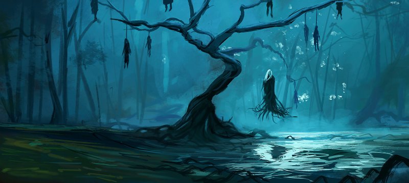 Ведьмин лес Девон Англия