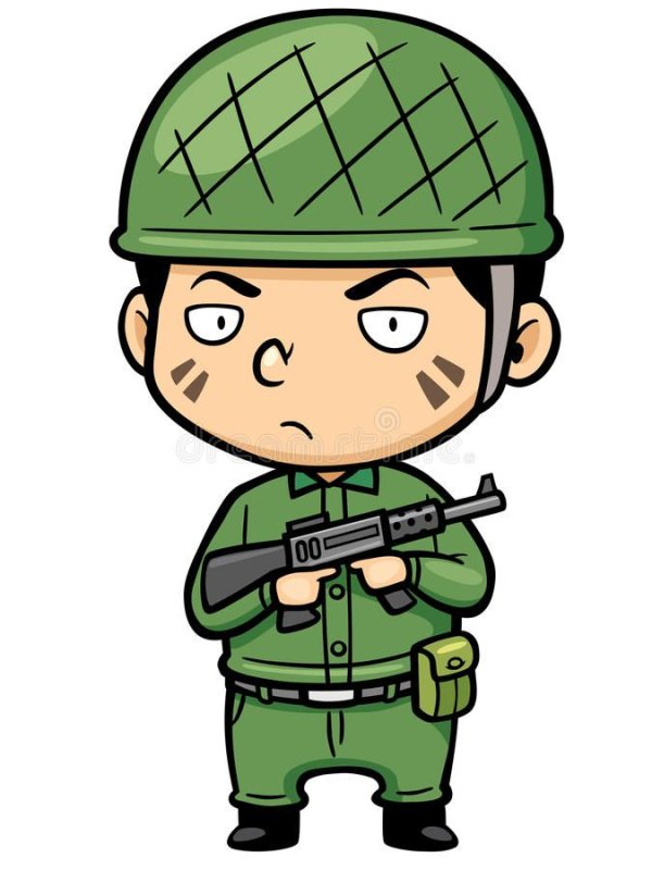 Мультяшные картинки военных