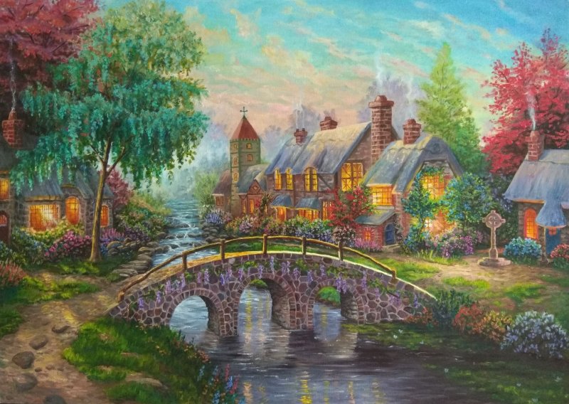 Американский художник Томас Кинкейд его картины