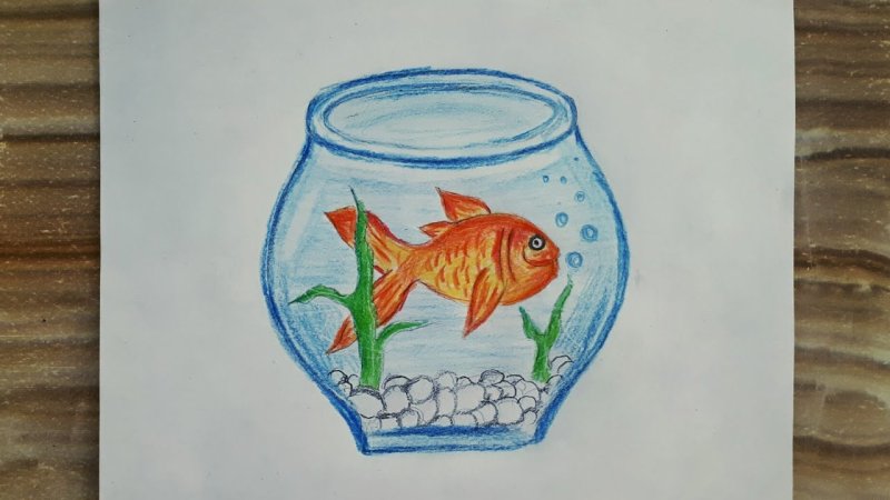 Рисование аквариум