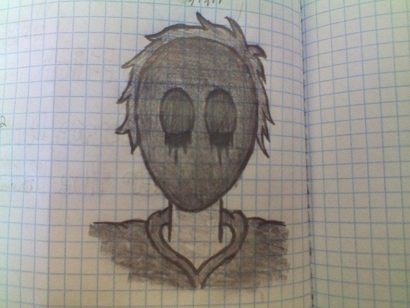 Безглазый Джек рисунок карандашом лёгкий