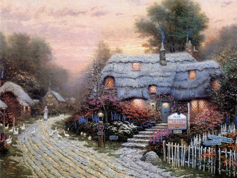 Мельница картина Томас Кинкейд