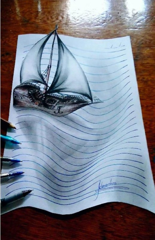 3d рисунки карандашом