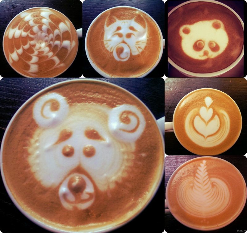 Капучино с узором