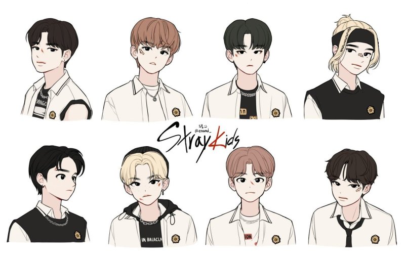 Рисунки k Pop Stray Kids