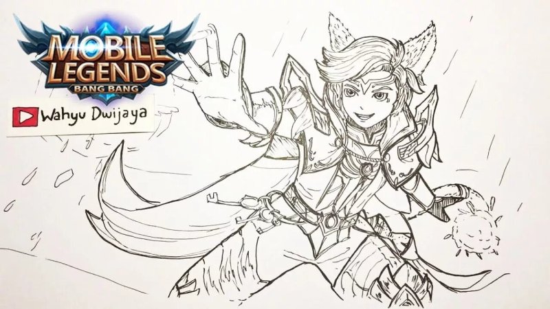 Раскраска mobile Legends