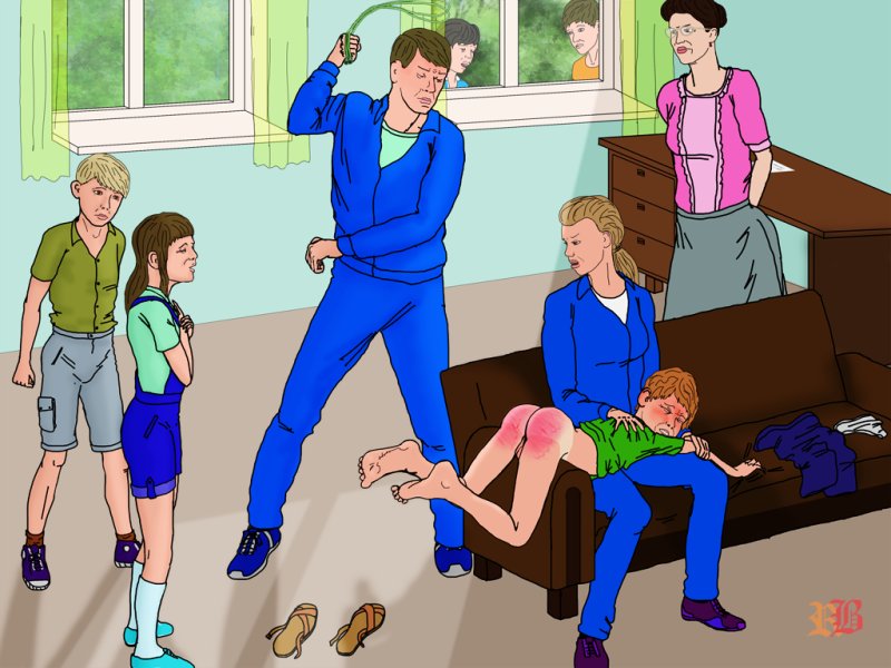 Spanking мальчиков школьников