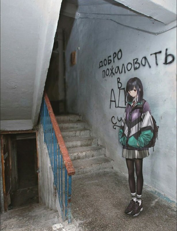 Подъезд арт