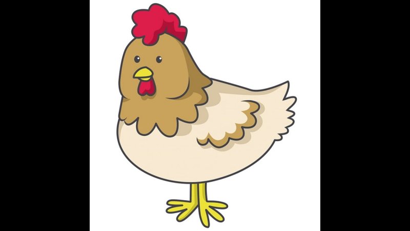 Курочка рисунок для детей