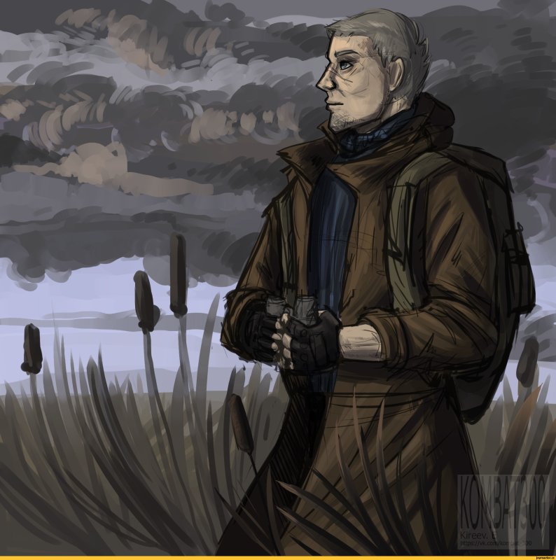 сталкер стрелок шрам и дегтярёв