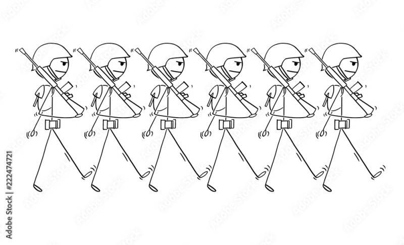 современный солдат раскраска