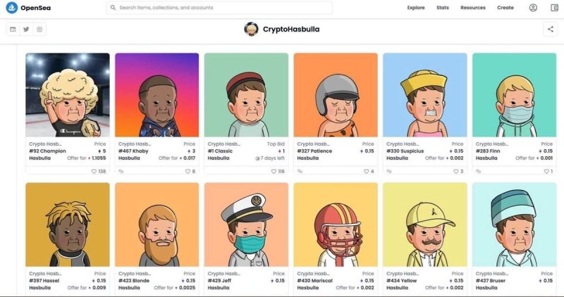 NFT портреты Хасбика