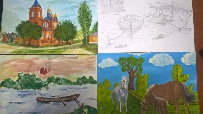 Родной край рисунок
