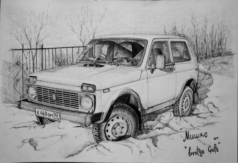 ВАЗ 2121 Нива рисунок