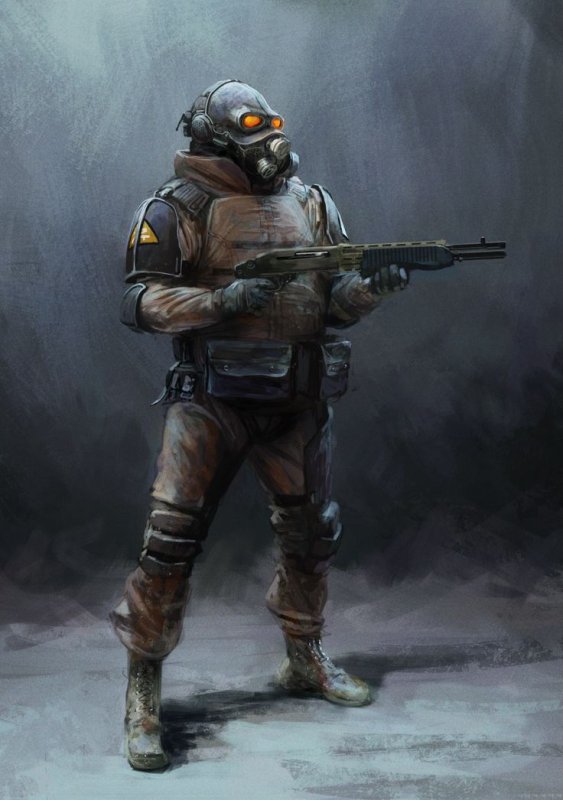 Солдат Альянса half Life 2 арт