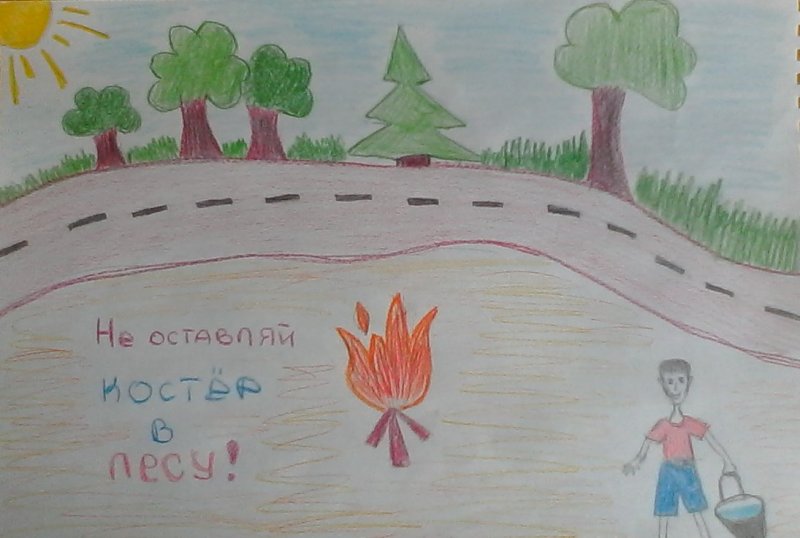 Рисунок безопасность на летних каникулах