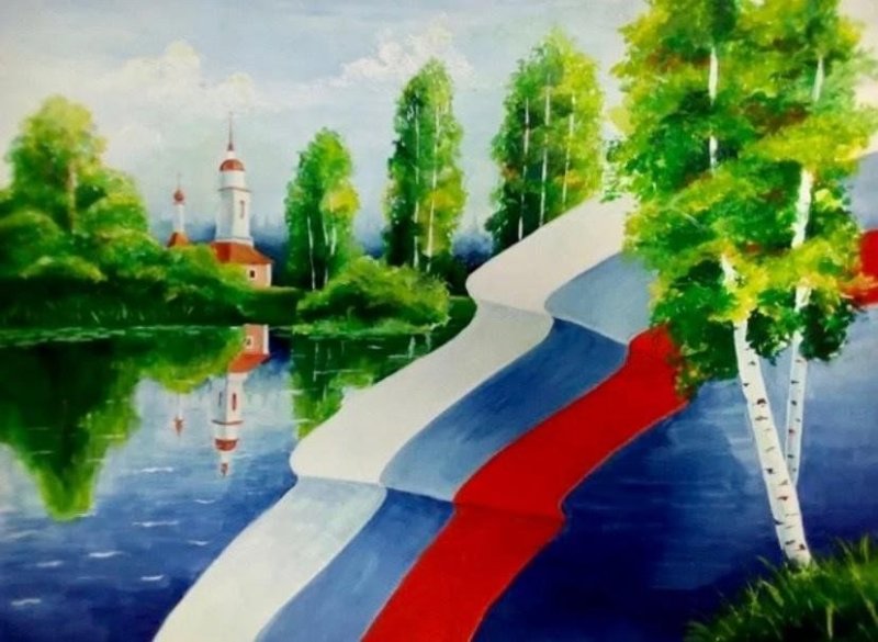 Рисование на тему моя Родина Россия