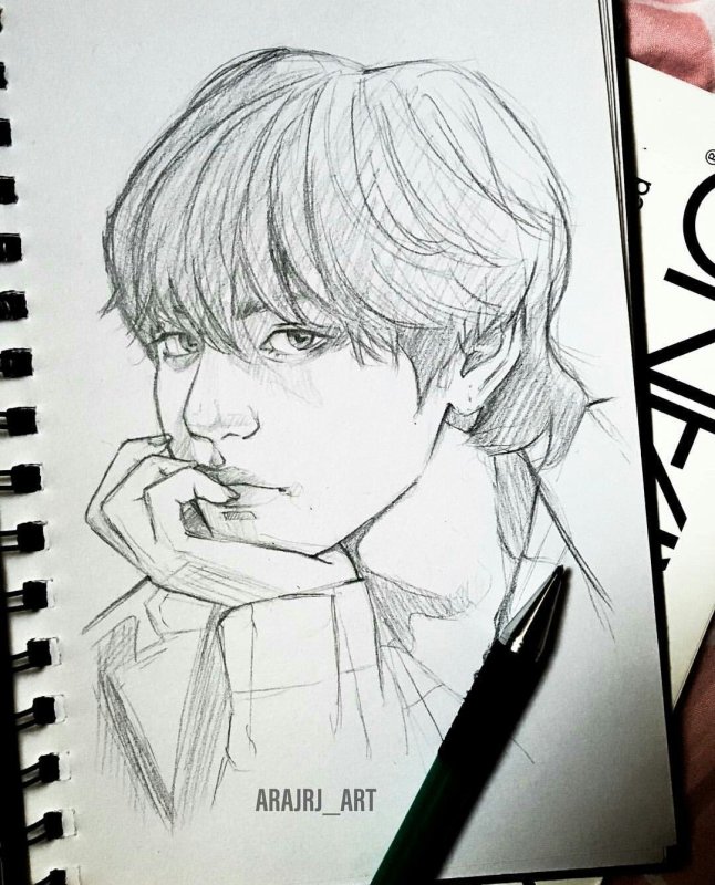 BTS тэхён скетчи