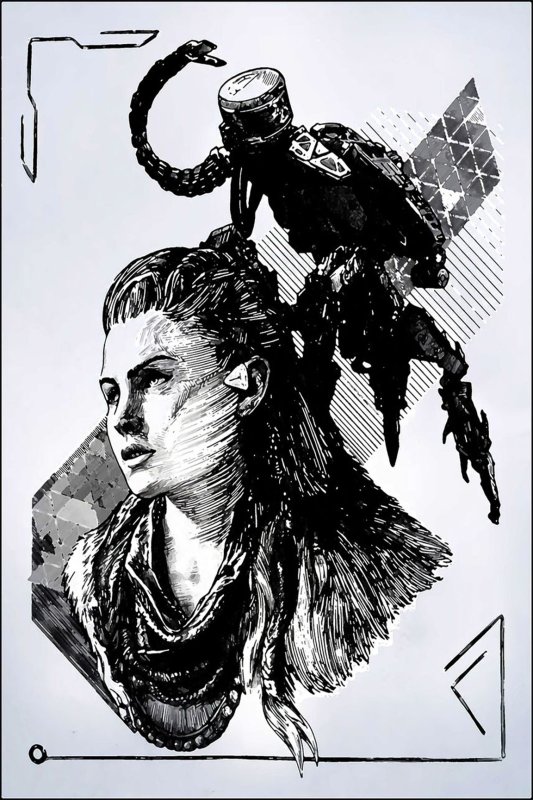 Раскраска Horizon Zero Dawn