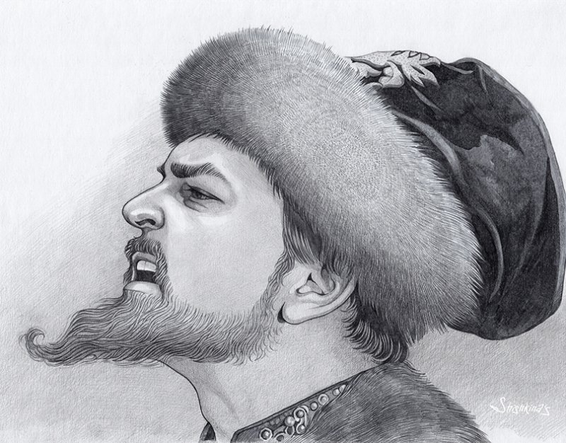 Нарисовать портрет Ивана Грозного