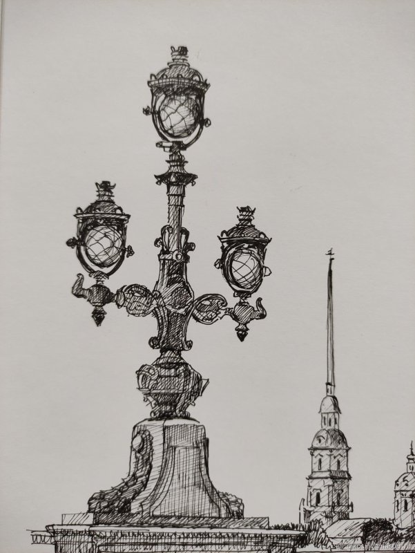 Фонарь рисунок