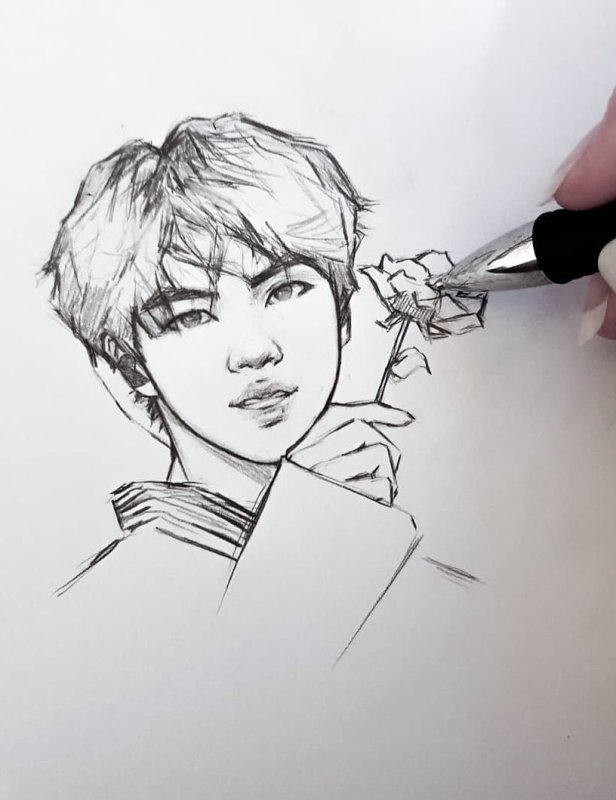 BTS тэхён скетчи