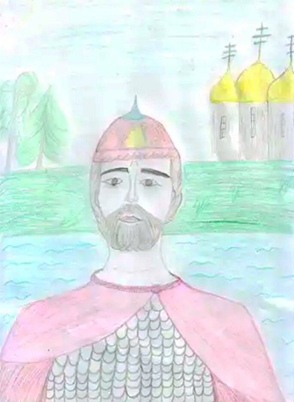 Александр Невский рисунок 3 класс