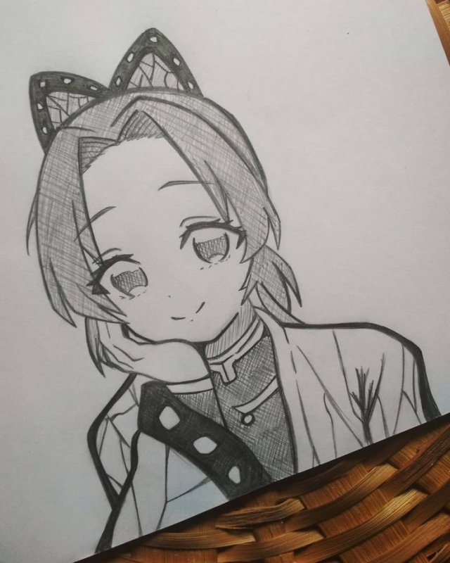 карандашом аниме