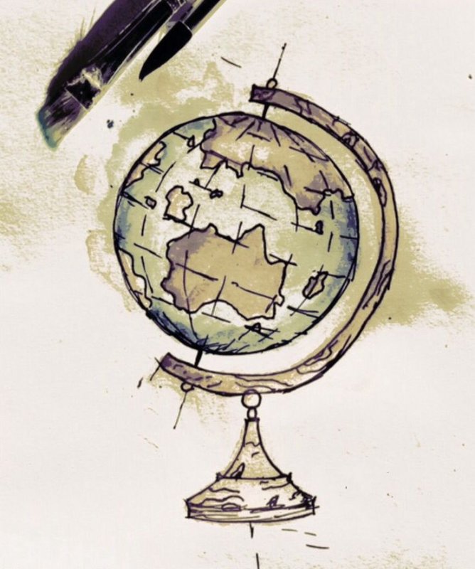 Глобус эскиз