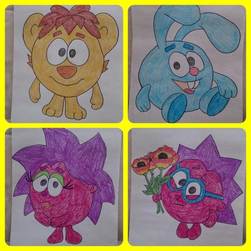 Картинки для рисования Смешарики