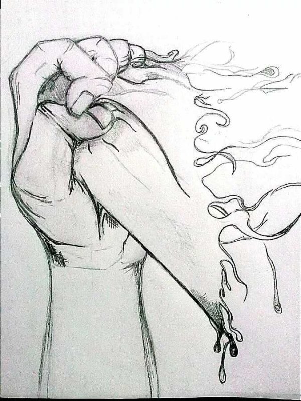 Грустные рисунки