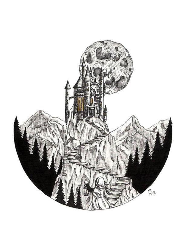Замок Дракулы разукрашка
