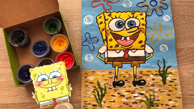 картина спанч боб