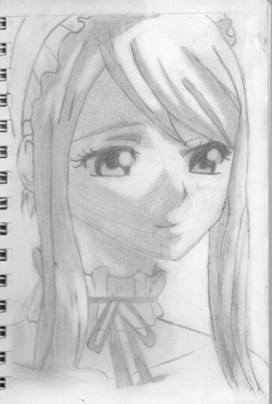 рисунки аниме карандашом