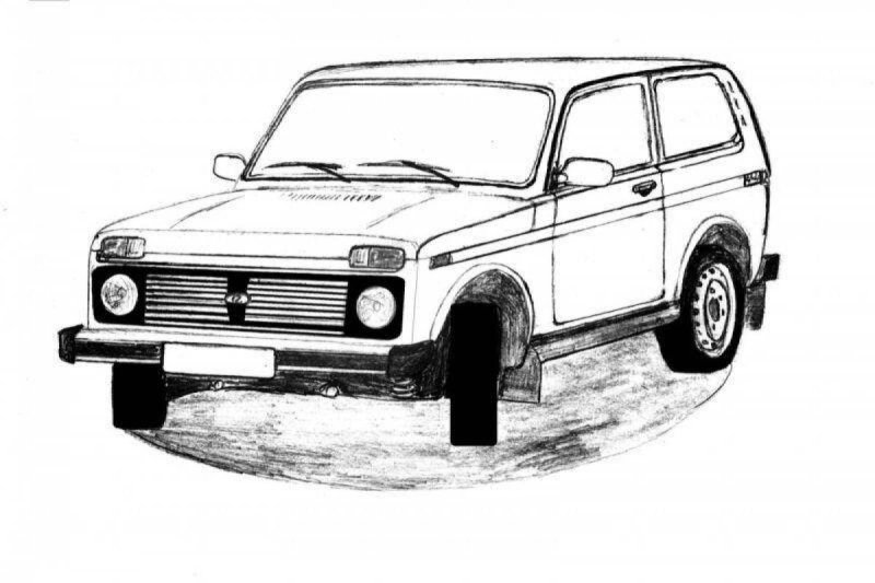 ВАЗ 2131 рисунок