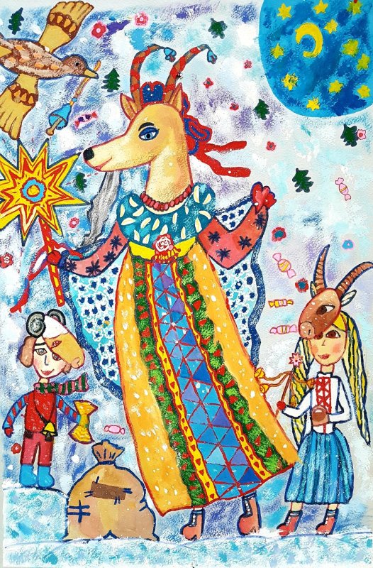 Колядки рисунок