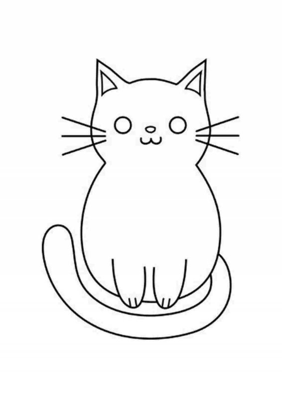 Кошки. Раскраска