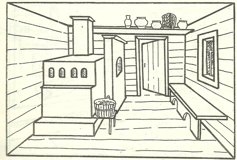 Внутреннее убранство русской избы