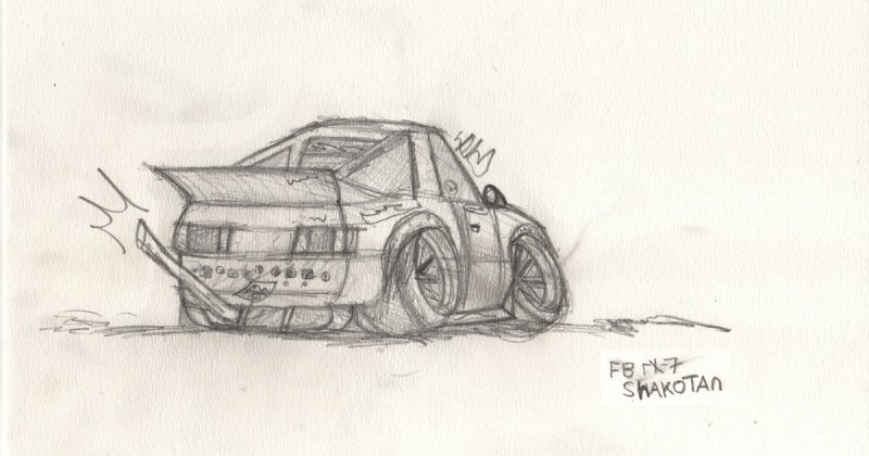 дрифт машина рисунок