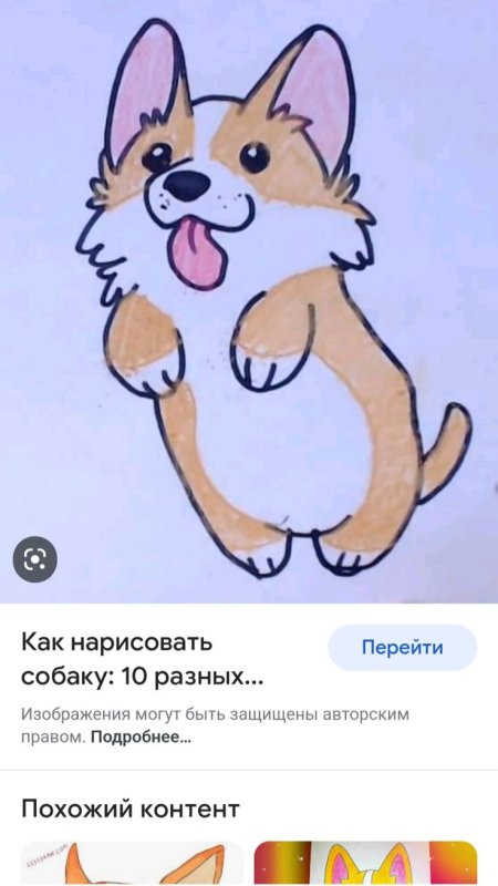 Корги рисунок карандашом для срисовки