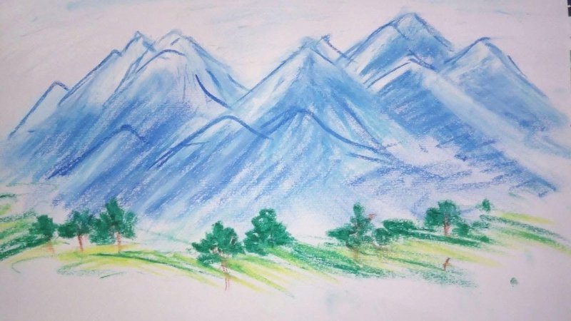 Рисунок гор