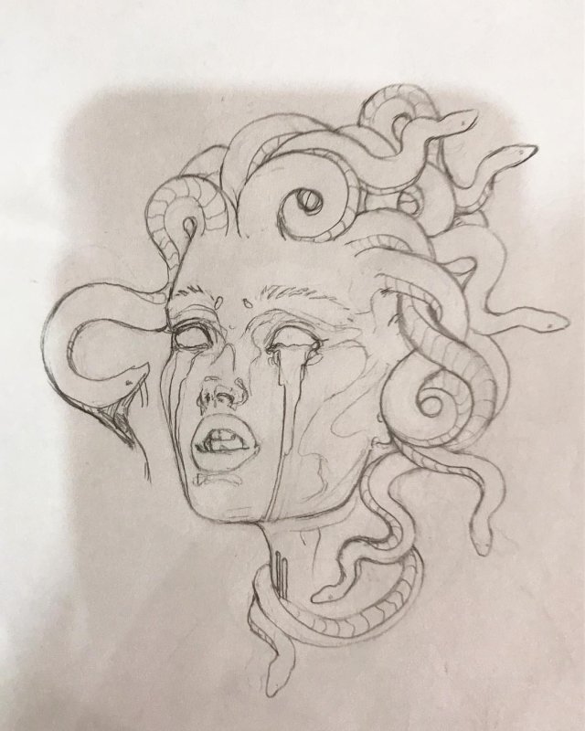 Sketchbook медуза Горгона